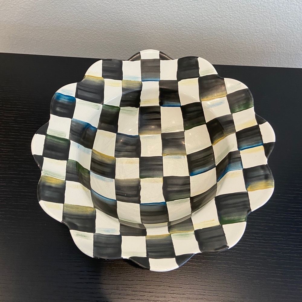 Mackenzie Childs Petal Serving Bowl